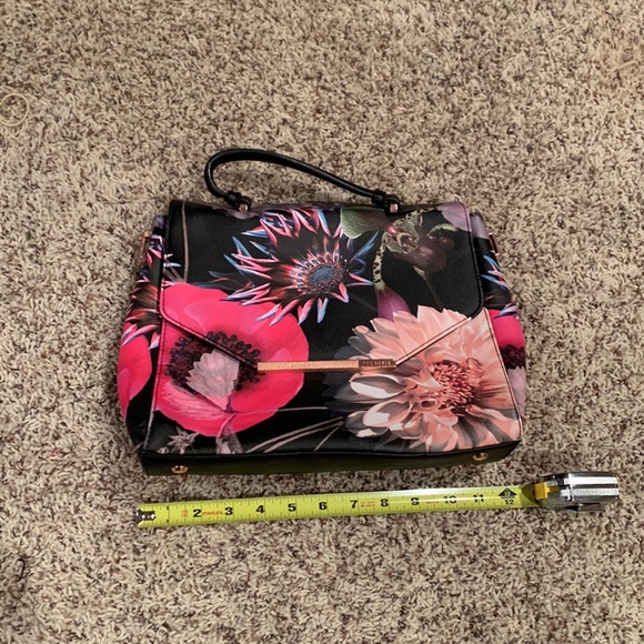 TED BAKER LONDON - Neon Poppy Large Envelope Handbag w/ Rose Gold Hardware - Picture 5 of 6